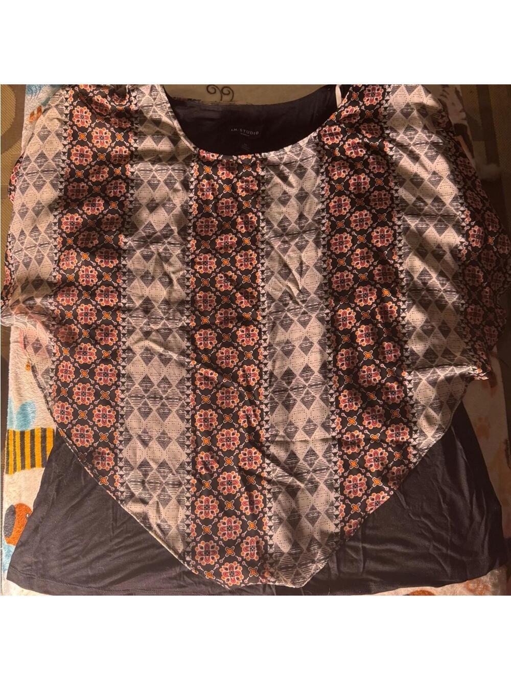 I.N. Studio Elegant Black Blouse - Women’s XL